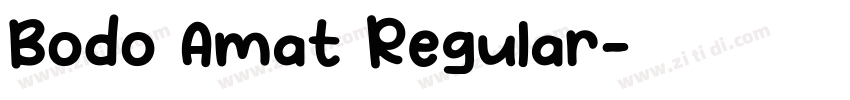 Bodo Amat Regular字体转换